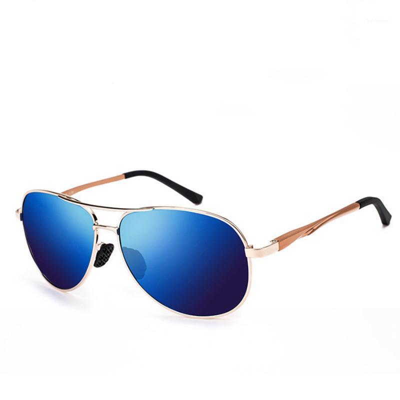 

Fashion men's polarized sun sunglasses UV400 popular brand alloy blue mirror polarized sunglasses driving Gafas Oculos 8130Y1