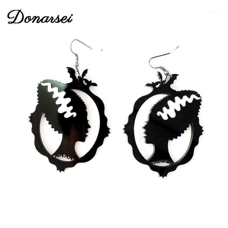

Donarsei Halloween Cute Black Witch Acrylic Earrings For Women Acetate Hallowmas Drop Earrings All Saints' Day Gift1