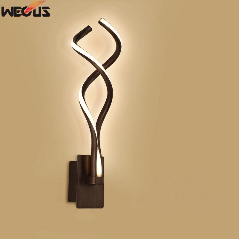 

WECUS) LED bedside lamp wall lamp, creative simple home / hotel bedroom / living room corridor aisle wall lamp