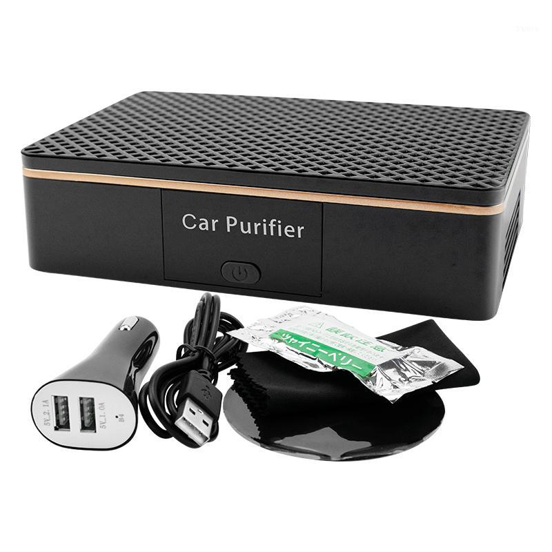 

HEPA Filter Car Air Purifier for Auto Interior Smog Formaldehyde Smell Remover Car Air Freshener Auto Ionizer Accessories1