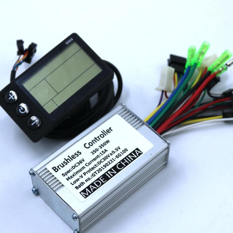 

36V 48V 350W/250W BLDC motor controller E-bike brushless speed controller and S866 LCD Display one set1, 48v set