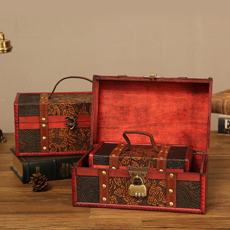 

Archaize Square Wooden Case Portable Gift Package Box Premium Wood Storage Box Jewelry Storage Container with Traditional Chines