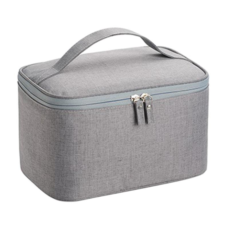 

Gray Toiletry Bag Makeup Bag Cheap Men Women Bags Large Waterproof Oxford Travel Cosmetic Organizer Case Necessaries Bathroo