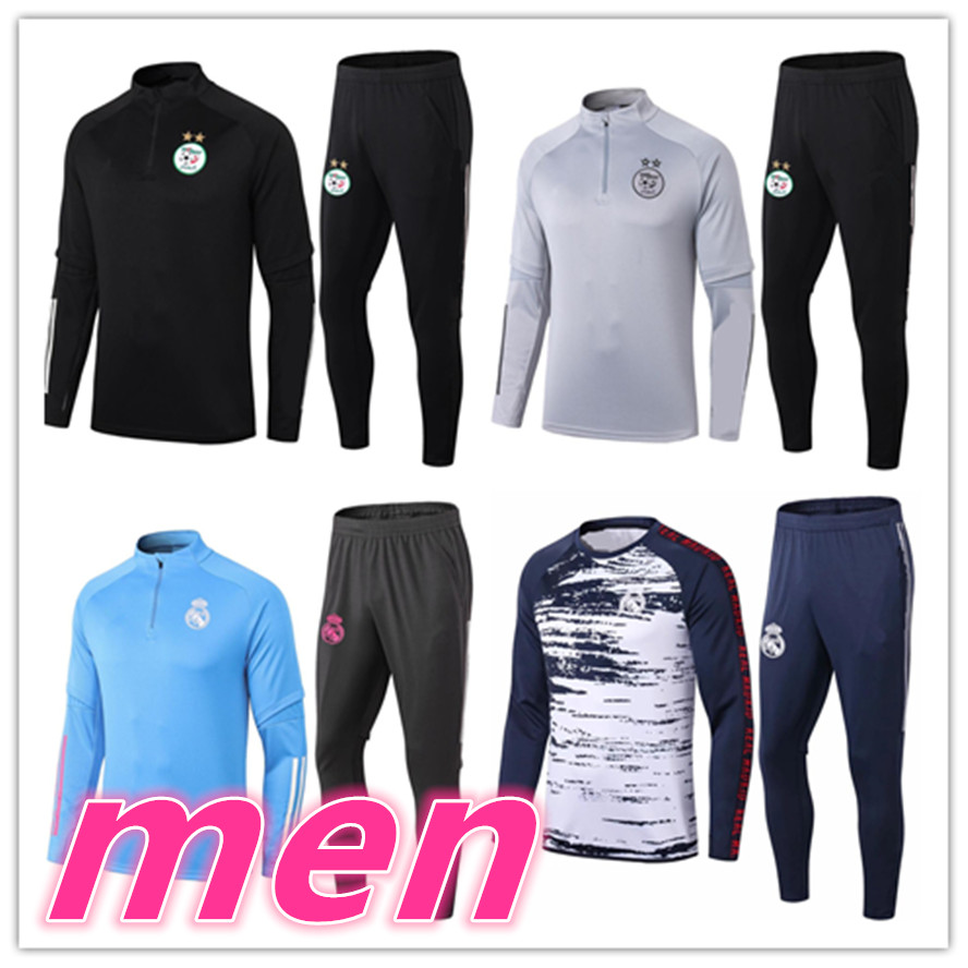 

algeria mens football tracksuit kits 20 21 maillot algerie training suit soccer tracksuit Survetement foot tracksuits jacket jogging