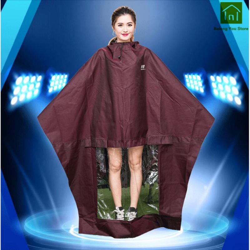 

Soft Travel Motorcycle Rain Poncho Polyester Large Safe Cover Rain Raincoat Aumentare Waterproof Raincoats Gear WKR046, Blue