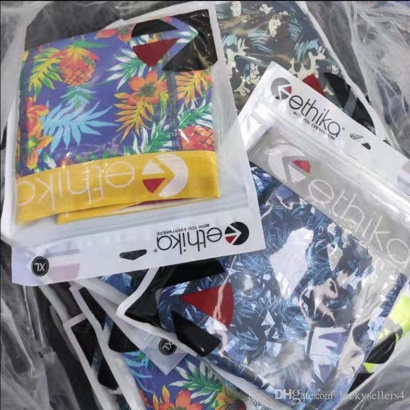 

New Designer Ethika Men Boxer Shorts Sexy Underpants Young Soft Comfortable Fashion Elastic Famous Brand Boxer Underwear For Men Mixed 78656, Maxied color