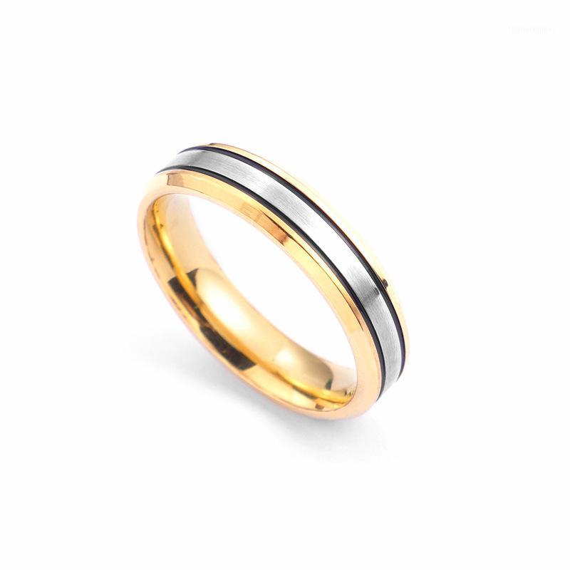 

Wedding Rings Jewelry Couple Ring Titanium Steel Fashion Gold Ring1