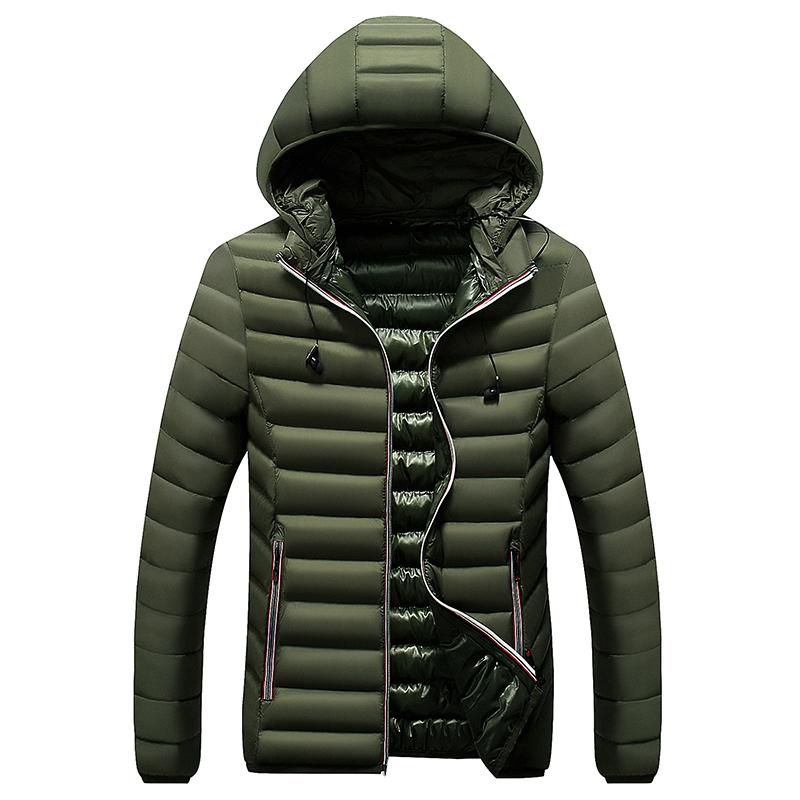 

MANTLCONX 2020 Newest Windbreak Jacket Men Winter Parkas Men's Winter Jacket Hooded Outdoor Thick Warm Padded Snow Coat Male 3XL, Coffee