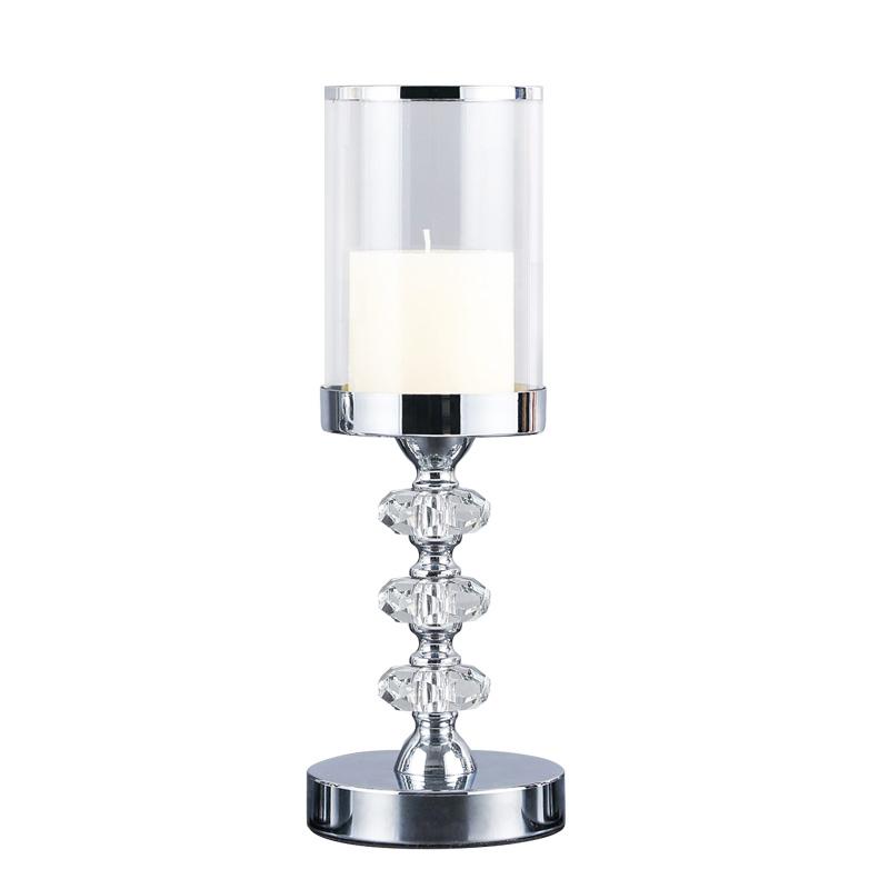 

New Metal Crystal Candlesticks Candle Holder For Coffee Dining Table Wedding Christmas Halloween Party Home Decoration ZXC048