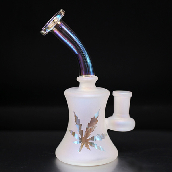

2019 New Design Bongs Glass Water Pipes Water Colorful Lips Joint Beaker Bong Water Pipes Borosilicate glass smoke pipe
