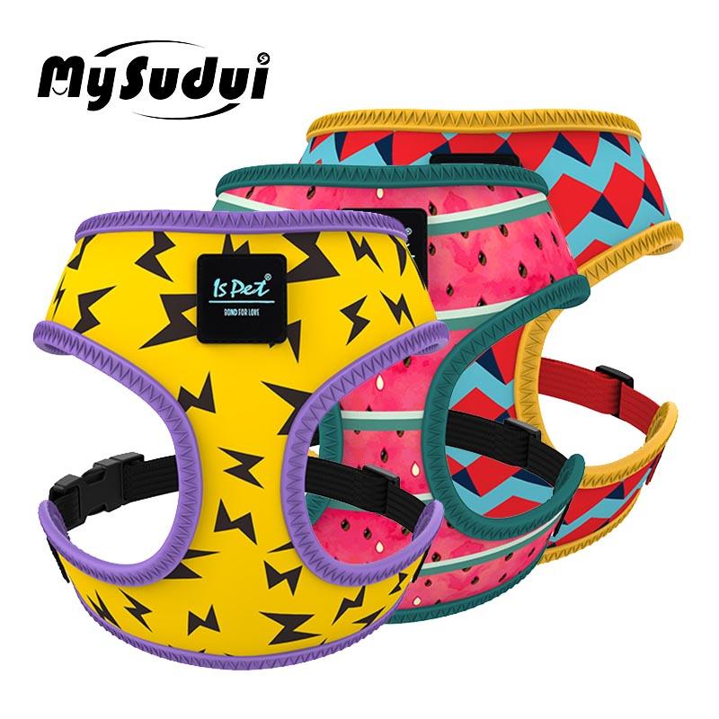 

MySudui Pet Cat Medium Small Dog Vest Harness Dog Chihuahua Soft Adjustable For Puppy Pug Collar Chest Strap Belt Walking Safety