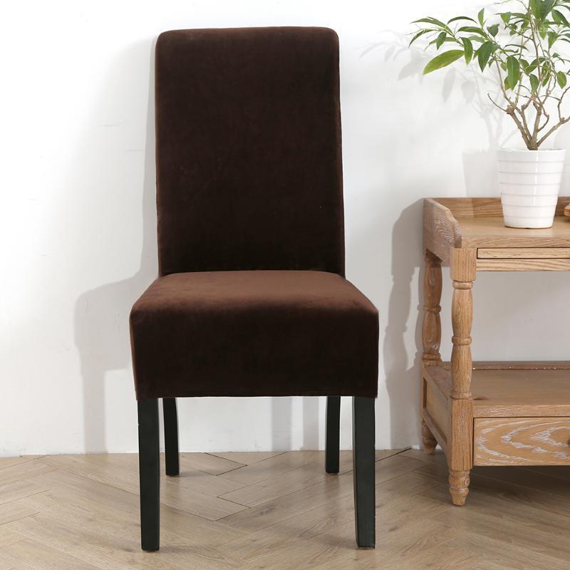 

Long Back Home Dining Room Practical Polyester Banquet Seat Slipcover Hotel Chair Cover Big Size Removable Super Fit Restaurant1