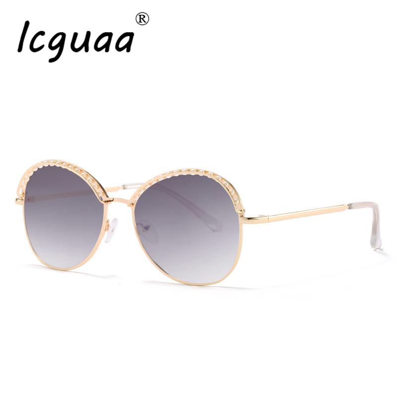

Classic Oval Sunglasses Metal Female Eyewear Gradient Sun Glasses Gafas De Sol