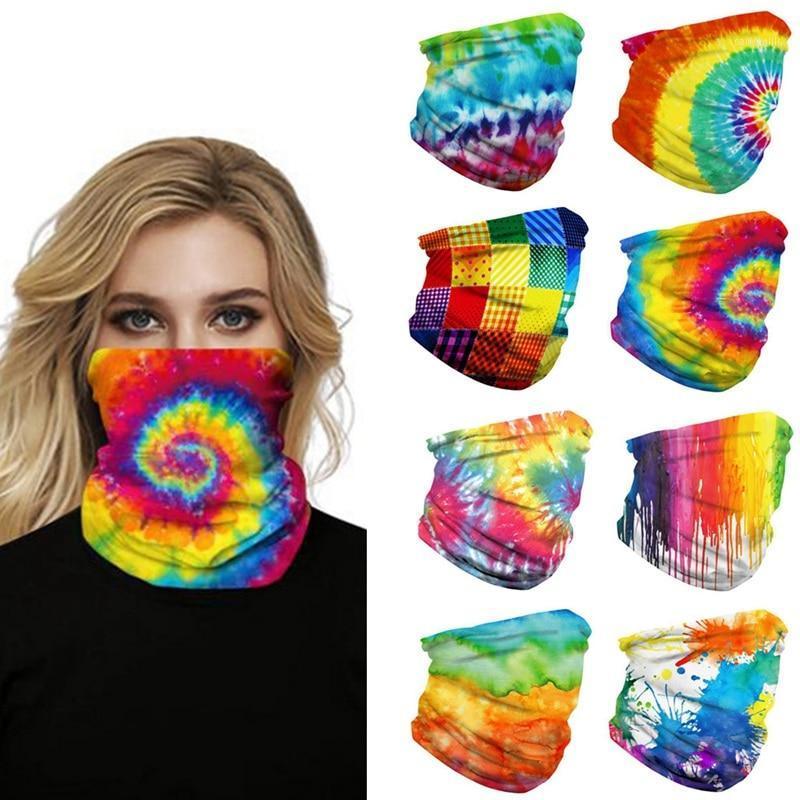 

HALLOWEEN Colorful Honliday Magic Scarf Bandana Face Cover Mask Scarf Biker Gaiter Neck Cover Printed Headband Motorcycle1, H06