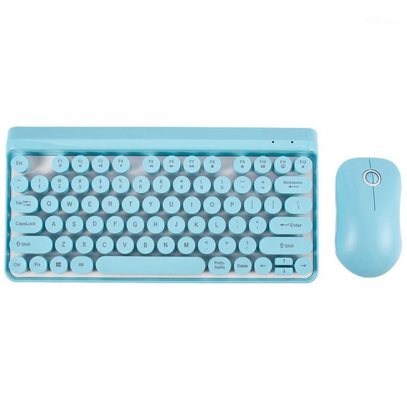 

2.4G Wireless Keyboard and Mouse Combination for PC, Laptop, Window XP 7/8 / 9- Ergonomic Round Concave and Convex Keycap 2.4GHz1