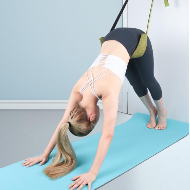 

Fashion Aerial Yoga Rope Open Hip Stretch Yoga With Inverted Rope Pull Stretch Belt Splits Lower Waist Trainer, Red