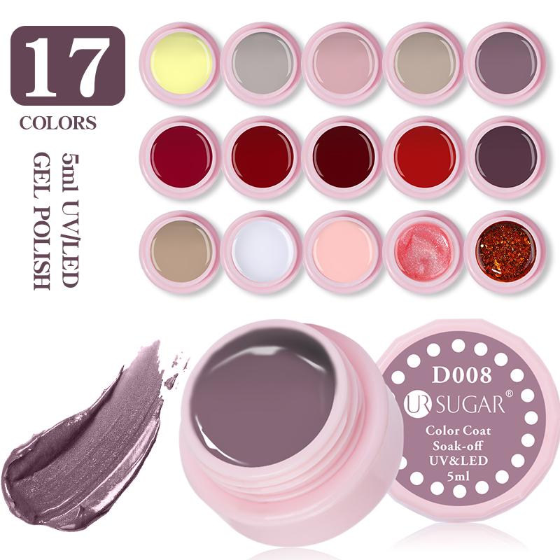 

UR SUGAR 5ML Gel Polish Glitter Platium Painting Gel Nail Polish Manicures DIY Base Top Coat Varnish Design Of Nail Art, 40096-11