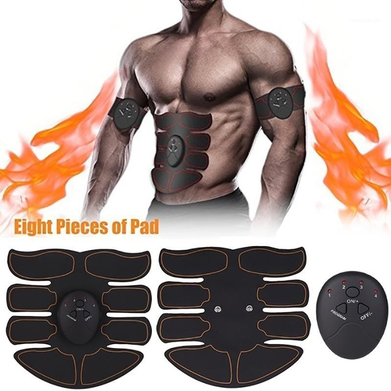 

New Abdominal Muscle Trainer Fitness EMS Sport Press Stimulator Gym Equipment Training Apparatus Home Electric Exercises Machine1, Beige