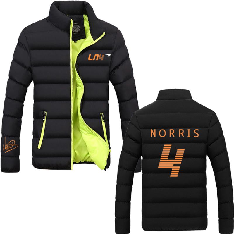 

Men's Jackets Cotton Jacket Men Autumn Winter Formula One Racer Lando Norris F1 McLaren Team Racing Fans Hoodie Logo Men/Women Oversized, Black;brown