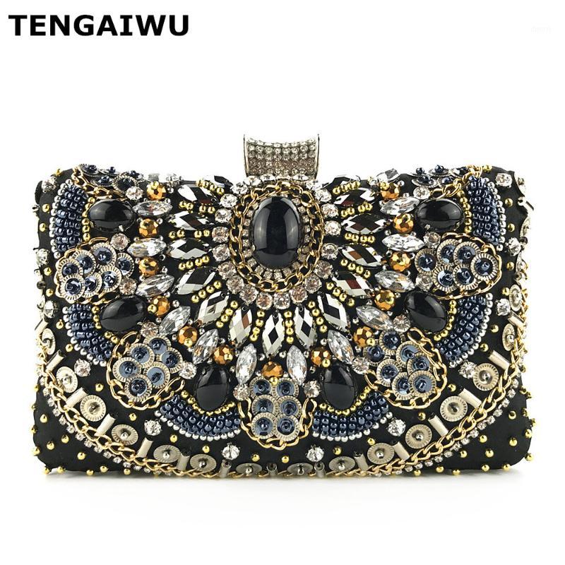 

Women Evening Bags Diamonds Metal Clutches Purse Chain Shoulder Messenger Small Cross Body Purse Bags1, As picture