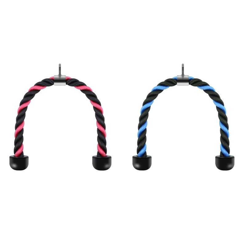 

Heavy Duty Biceps Tricep Training Nylon Pull Rope with Stainless Steel Snap Hook