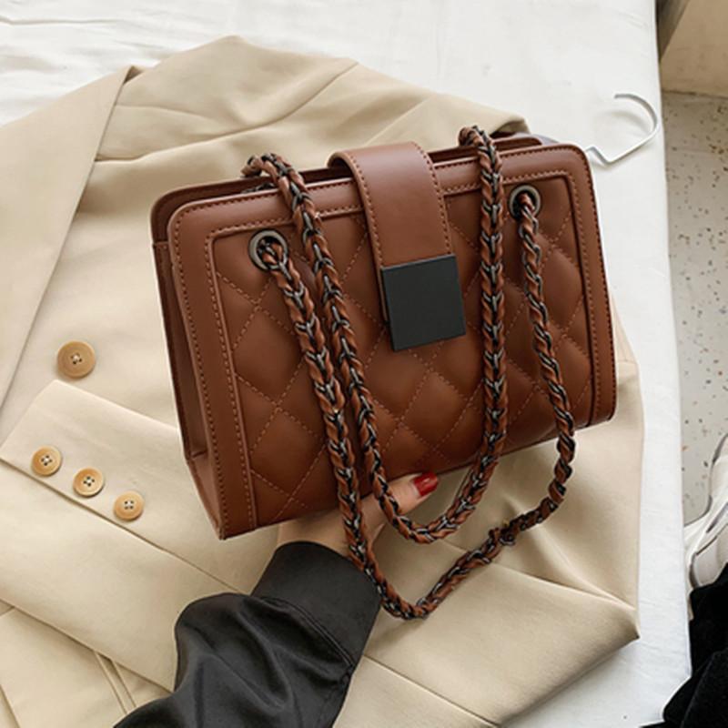 

Cross Body Large-capacity Chain Bag For Women 2021 Style Fashionable One-shoulder Messenger Cc, Black