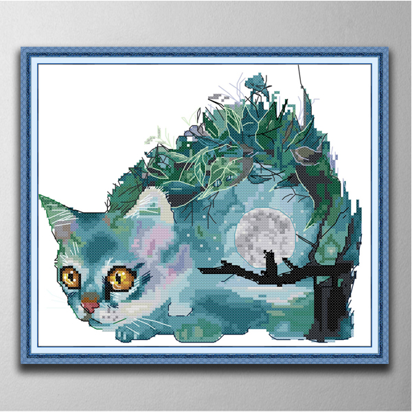 

Cat's world Handmade Cross Stitch Craft Tools Embroidery Needlework sets counted print on canvas DMC 14CT /11CT