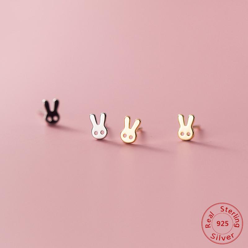 

Little Stud Earrings 925 Sterling Silver Earring For Women Child Teens Silver Jewelry Minimalist Animal Ear Jewelry