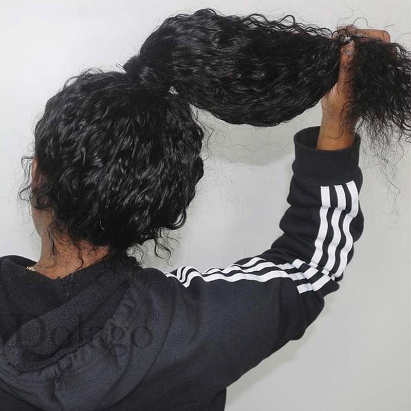 

Curly 360 Lace Frontal Wig with Baby Hair Deep Wave Transparent Full Lace Human Hair Wigs 370 Fake Scalp Lace Front Wig, Natural color
