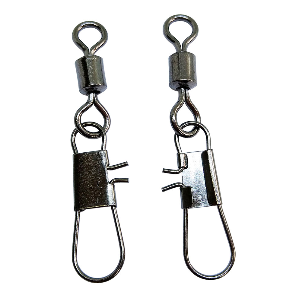 1000 pieces/lot fishing swivels with interlock snap Terminal Tackle Fly Ice Stainless Bass Carp fishing connector-image-373435903