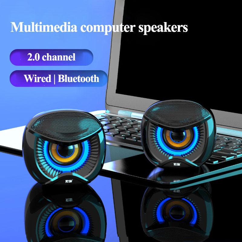 

SOAIY Mini Computer Speaker USB Wired Speakers 4D Stereo Sound Surround soundbox For PC Laptop Notebook bluetooth Loudspeakers