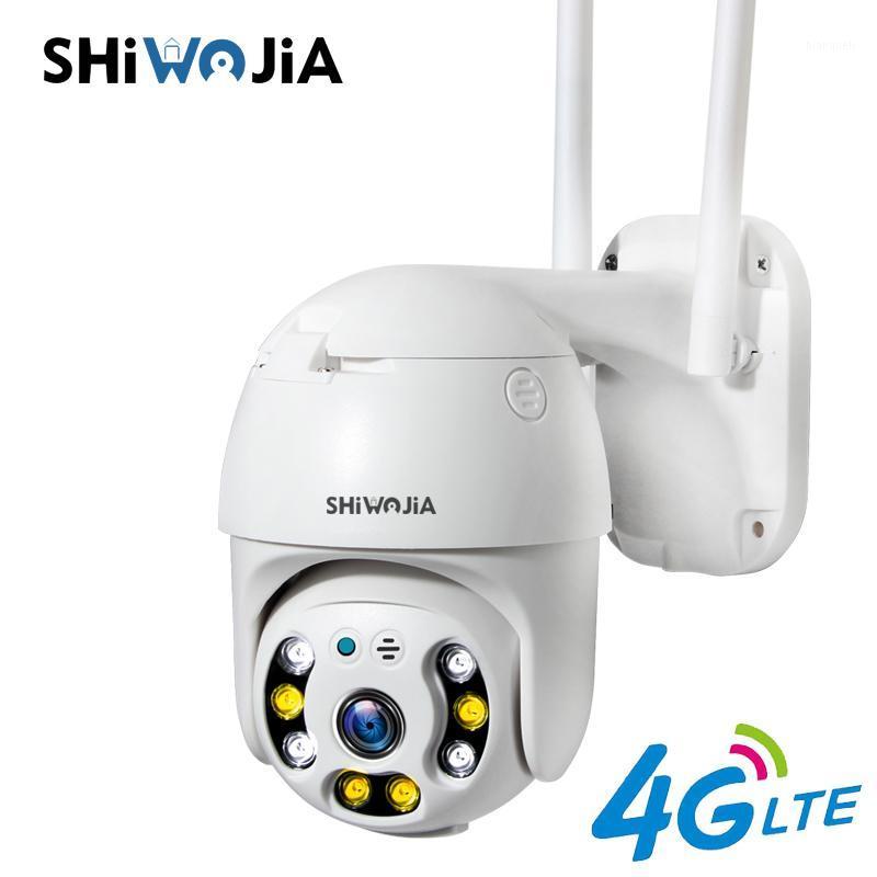 

SHIWOJIA 4G Sim CCTV wifi security camera HD 1080P Camera Two-way talk PTZ Outdoor H.265X CCTV SD Card Expansion1