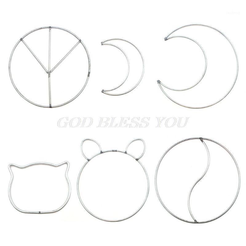 

Irregular Iron Ring Cute Dreamcatcher Hoop Cat Moon Special Shaped Rings DIY Dreamcatcher Handmande YIYANG TAIJI Tai Chi Symbol1