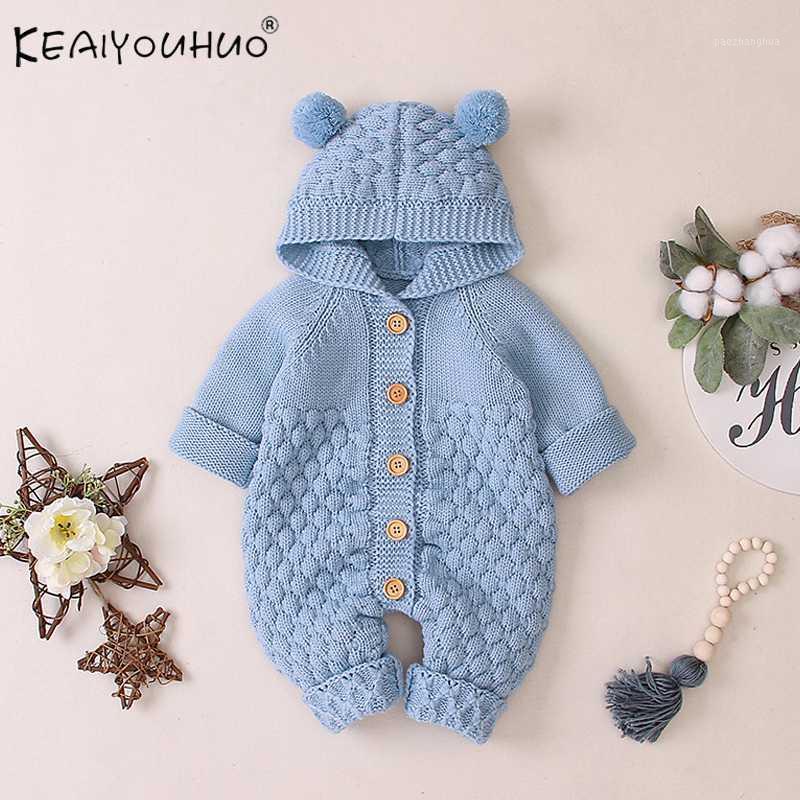 

2020 New Long Sleeve Autumn Winter Button Baby Children Clothes Thickened Boys Cotton Hooded Jackets infant Girls Coat 0-2 Y1, White