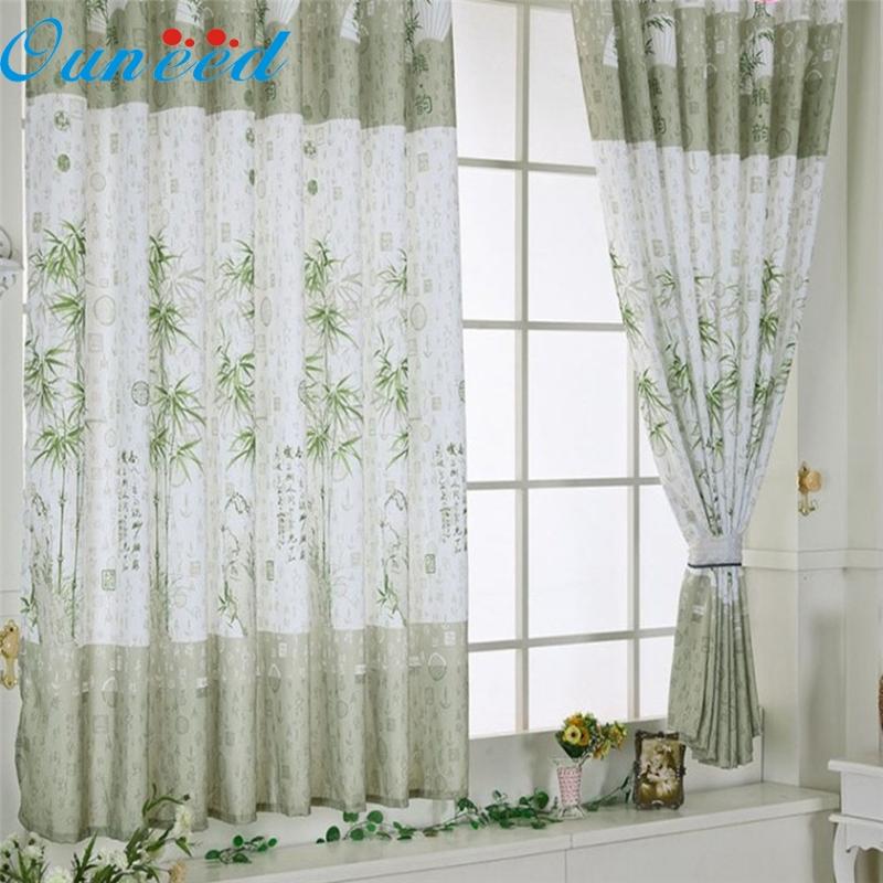 

Zero Bamboo Calico Finished Product Cloth Window Screens Curtain, As show