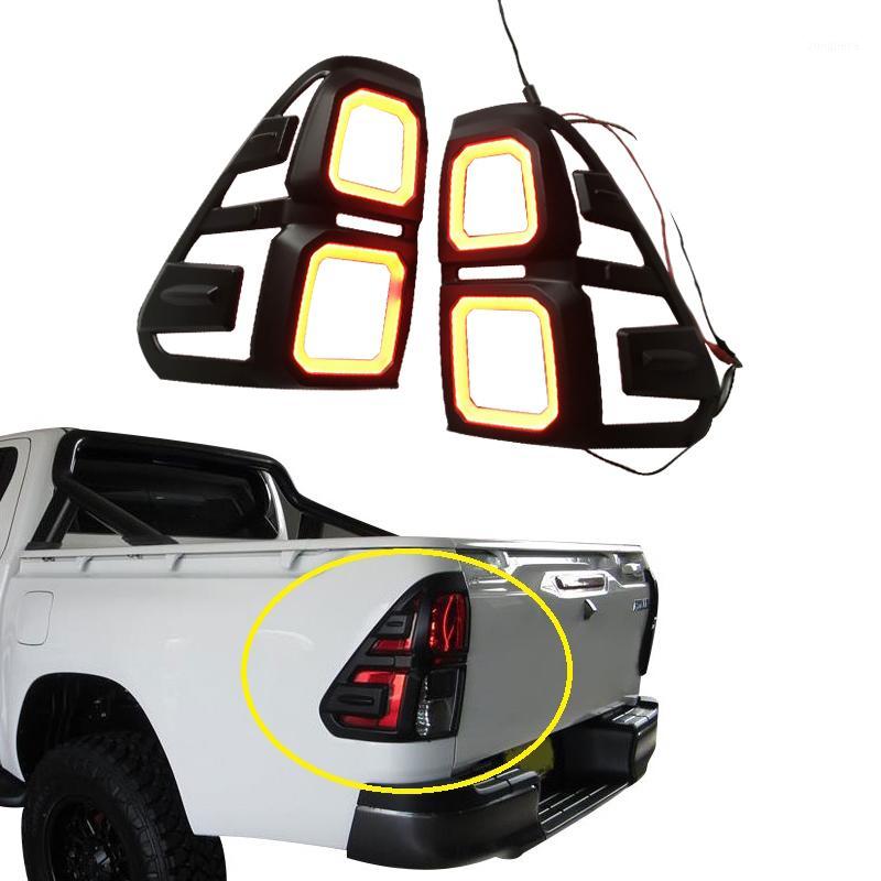 

CAR STYLING LED REAR LIGHT COVER TAIL LAMP COVERS ABS MATTE BLACK SHELL FIT FOR HILUX VIGO REVO 2015-2017 4X4 AUTO ACCESSORIES1