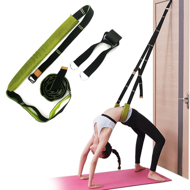 

350cm Stretching Band Adjustable Training Belt Yoga Belts Back Bend Strap Assist for Home Yoga Fitness Exercise Body Building, Purple