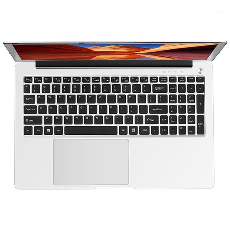 

15.6-Inch Laptop 1080P HD Ultra-Thin Portable Student Notebook 4G+64G Memory Support 2.4/5G WiFi (EU Plug)1, Silver