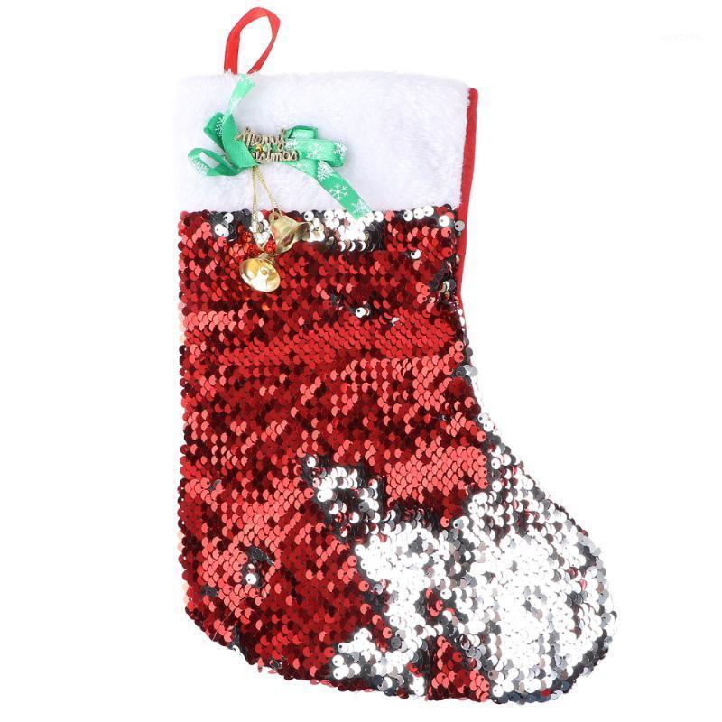 

1PC Christmas Stocking Candy Bag Christmas Gift Packaging Pouch Xmas Decoration1