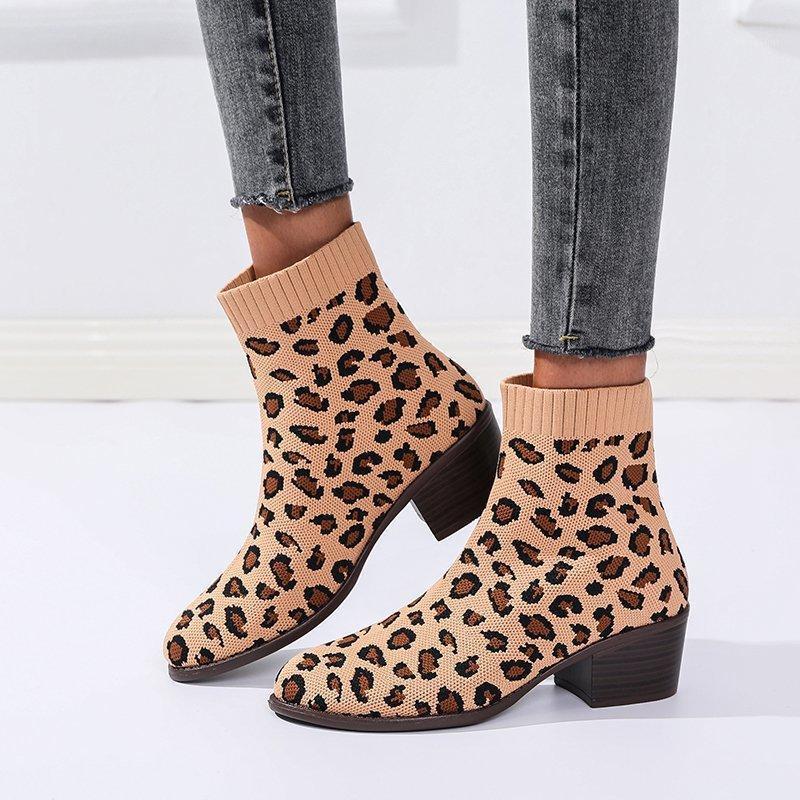 

2021 Women Boots Shoes Woman winter Booties Ladies Short Ankle Sock High Heels Female Lady Boots Shoes For Women1, Blue