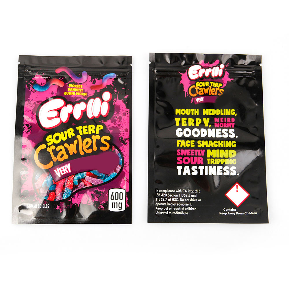

ERRLLI gummies mylar bag package 600mg multiple styles