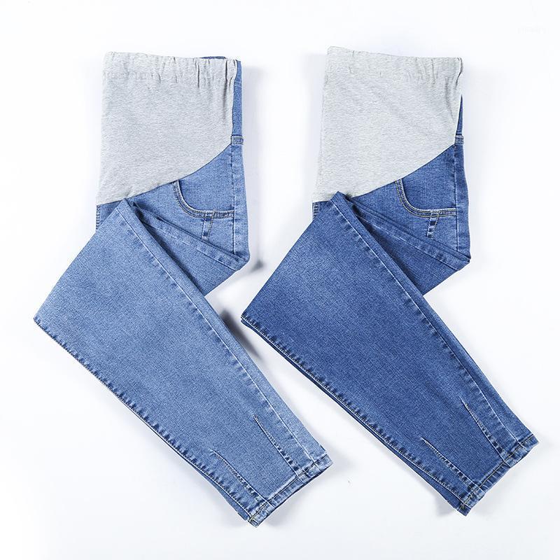 

Denim Maternity Pants Spring and Autumn Loose Trousers For Pregnant Women Pregnancy Jeans High Waist Trousers Pants1, Blue