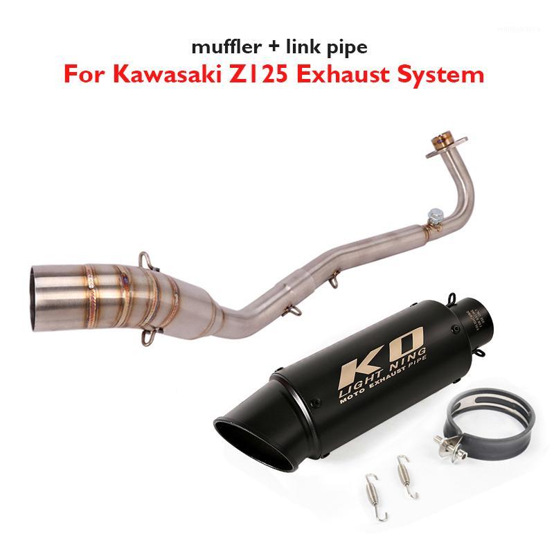 

Z125 Motorcycle Exhaust System 51mm Muffler Escape Pipe Tip Mid Pipe Slip on for Z1251