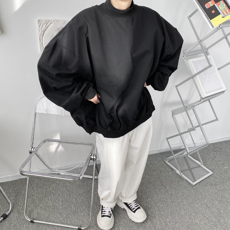 

2020 Wide Man Contour Long Sleeve Pullover Female Male Sweatshirt Japanese Streetwear Hoodie Style Pohu, Ym139