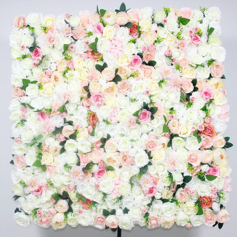 

SPR NEW wedding amazing flower wall panels stage backdrop wedding artificial flower table runner arrangment decorations, 10pcs