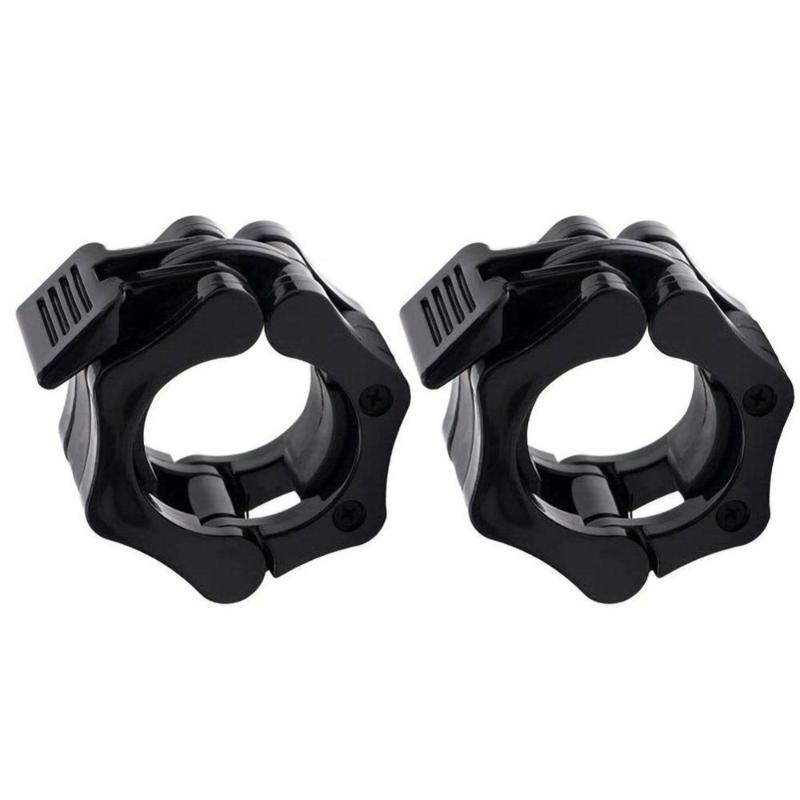 

1 Pair Spinlock Collars Barbell Collar Lock Dumbell Clips Clamp Weight lifting Bar Gym Dumbbell Fitness Body Building Locks-1 In
