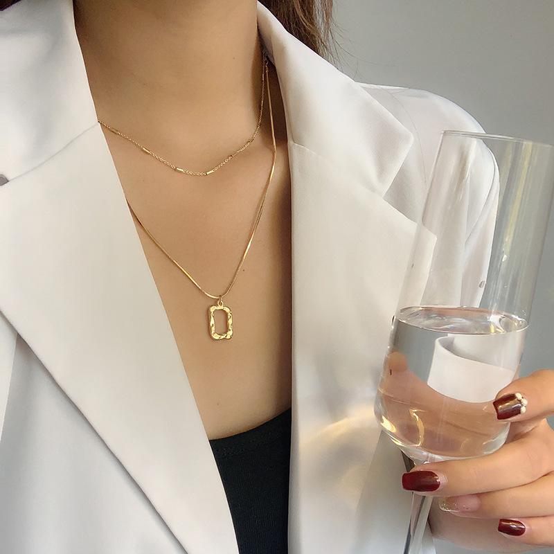 

Clavicle Chain Multi-layer Necklace Fashion New Irregular Geometry Necklace For Women All-match Jewelry Gifts