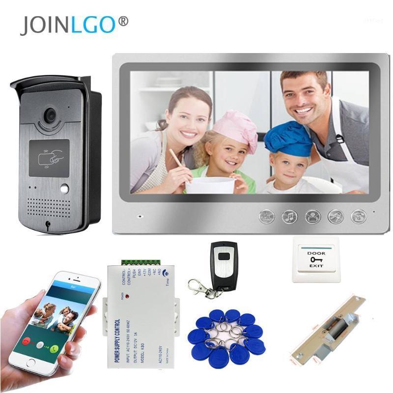 

WIFI IP 9" Screen Video Intercom Door Phone Record System Phone Remote View Unlock RFID Unlock Door Camera Electric Strike Lock1