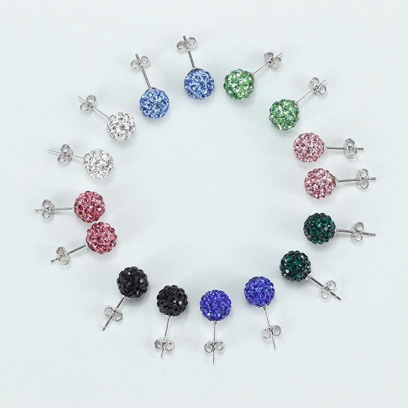 

Stud Solid 925 Sterling Silver Earrings Original Fashion Women Jewelry Small LE605s