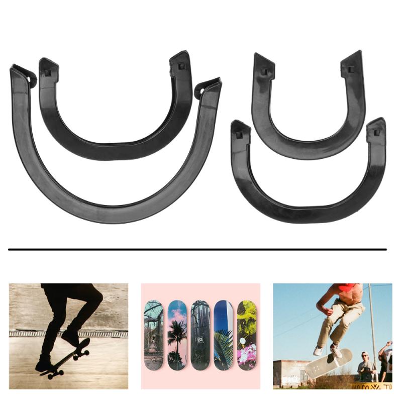 

4pcs Skateboard Bumper Skateboard Deck Guards Protector for Boy Girl, Black
